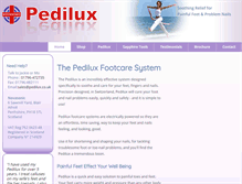 Tablet Screenshot of pedilux.co.uk